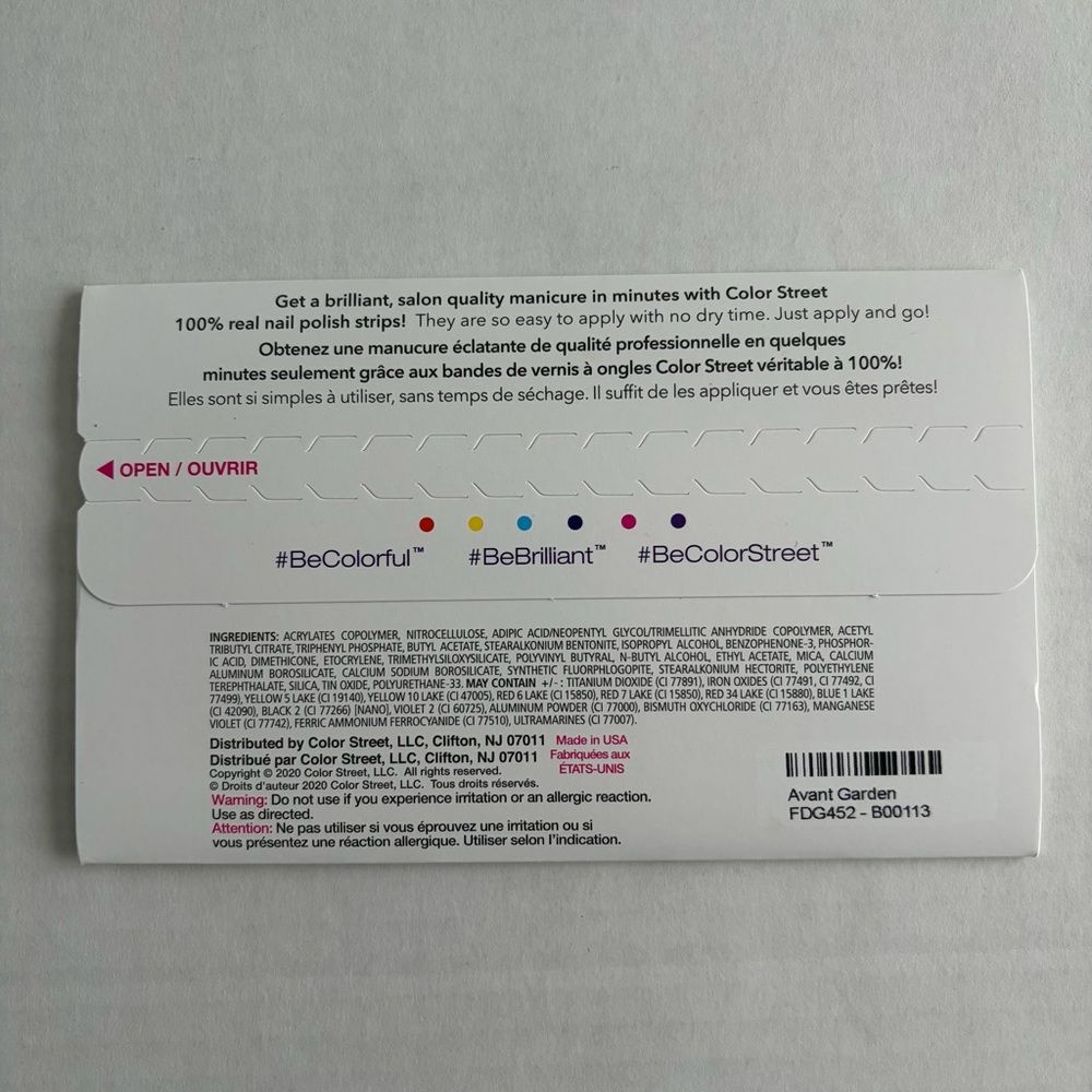 *Retired* Color Street: Avant Garden | Floral Spring White Pastel Pink Purple - Picture 4 of 16